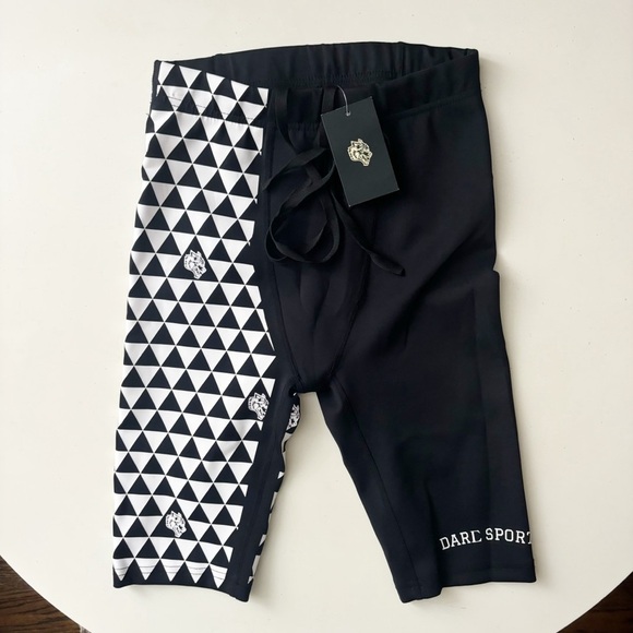 Darc Sport Men’s 9” Mana Spandex Shorts Size Small New Black - Picture 3 of 9